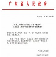 廣東省“散亂污”工業企業（場所）  綜合整治工作方案